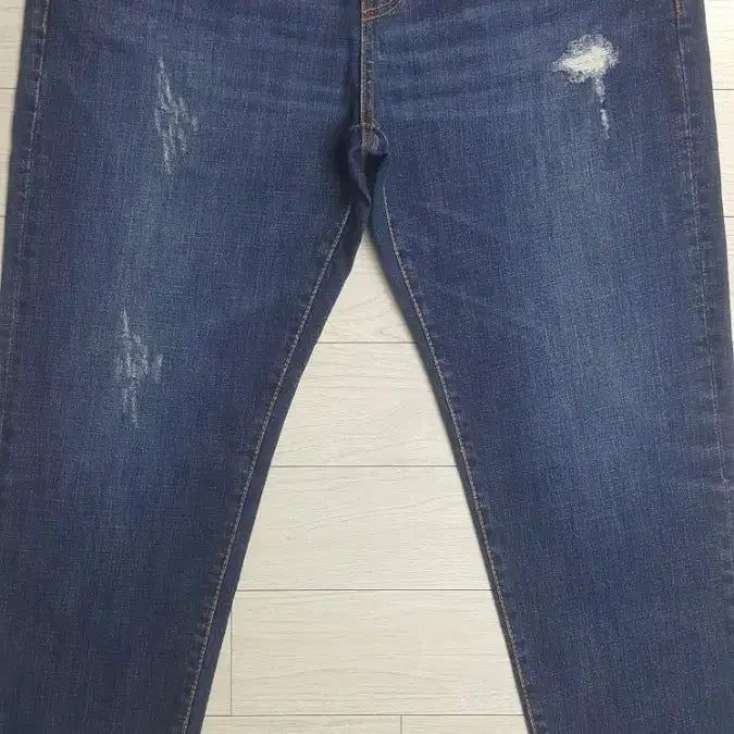 [BUNJANG] The Cross Damage Washing Denim Jeans Size 34" XL / 더크로스진(사방스판) 데미지 워싱대님 34인치(No.237)거의새바지!