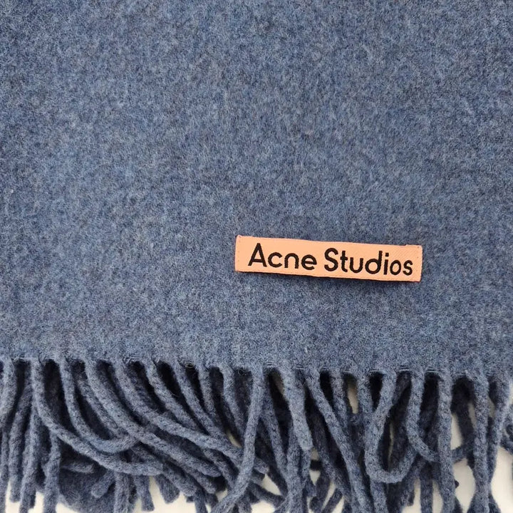 [BUNJANG] Acne Studios Blue Wool Fringe Scarf / [중고명품셀렉트]아크네스튜디오 블루 울 프린지 머플러