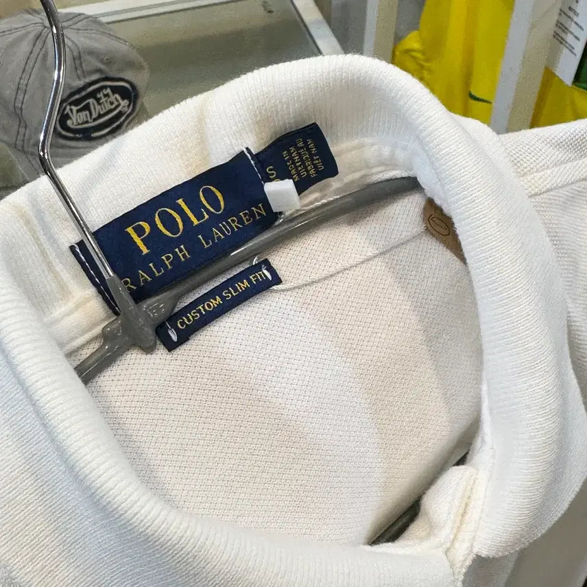 [BUNJANG] Polo Ralph Lauren White Short Sleeve Polo Shirt Size S / 폴로 랄프로렌 화이트 반팔 카라티 S