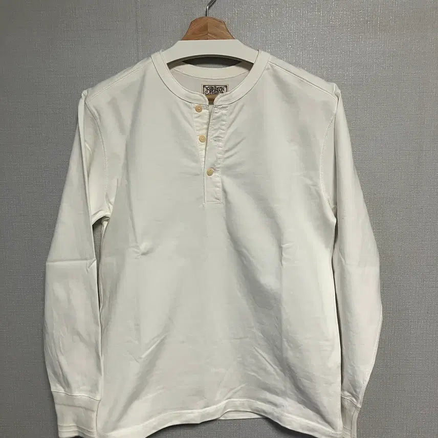 [BUNJANG] Bronson Henry Neck Long Sleeve T-Shirt - Size L / 브론슨 헨리넥 긴팔티 L사이즈