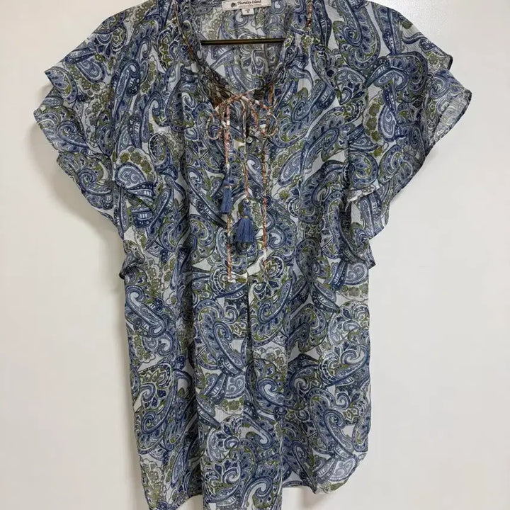 [BUNJANG] Thursday Island Paisley Pattern Blouse S / 써스데이아일랜드의 페이즐리 패턴 블라우스 S