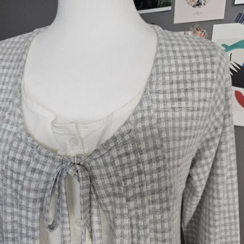 [BUNJANG] Vintage Check Layered Shirt / 빈티지 체크 바선생 레이어드 셔츠