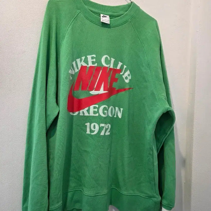 [BUNJANG] Nike Club Green Sweatshirt T-shirt / 나이키 클럽 그린 맨투맨 티셔츠