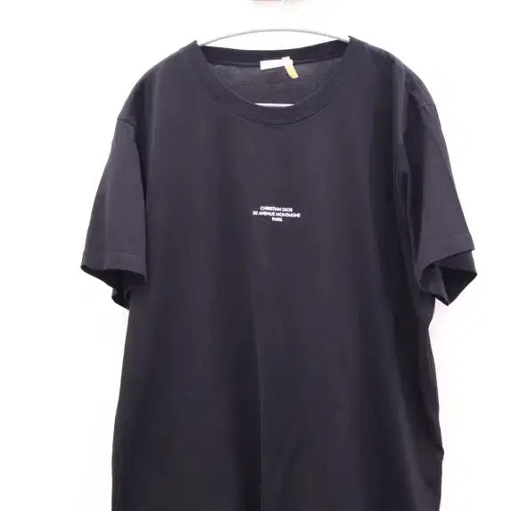 [BUNJANG] Dior Montaigne Logo Short Sleeve T-Shirt Black / 디올 몽테인 로고 반팔티 블랙 593j668d3018 백화점