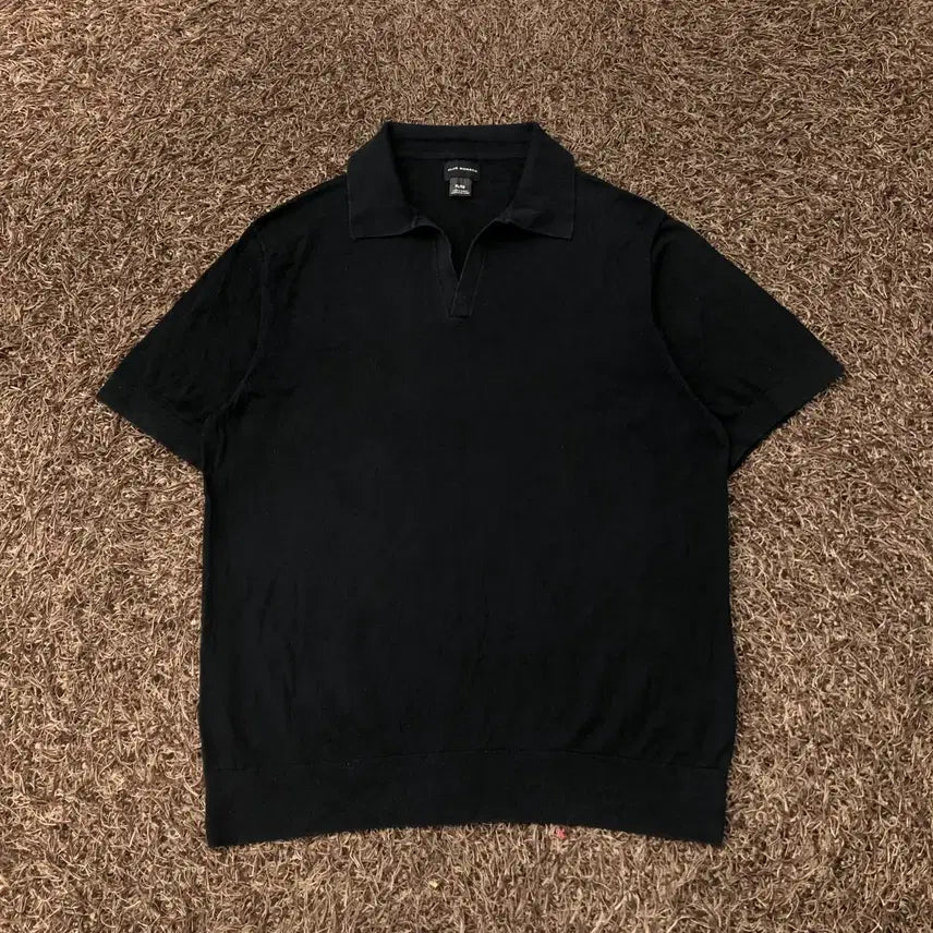 [BUNJANG] Club Monaco Black Collar Short Sleeve T-Shirt XL / XL 클럽모나코 블랙 카라 반팔 티셔츠