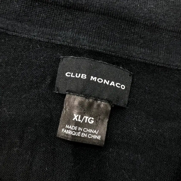 [BUNJANG] Club Monaco Black Collar Short Sleeve T-Shirt XL / XL 클럽모나코 블랙 카라 반팔 티셔츠