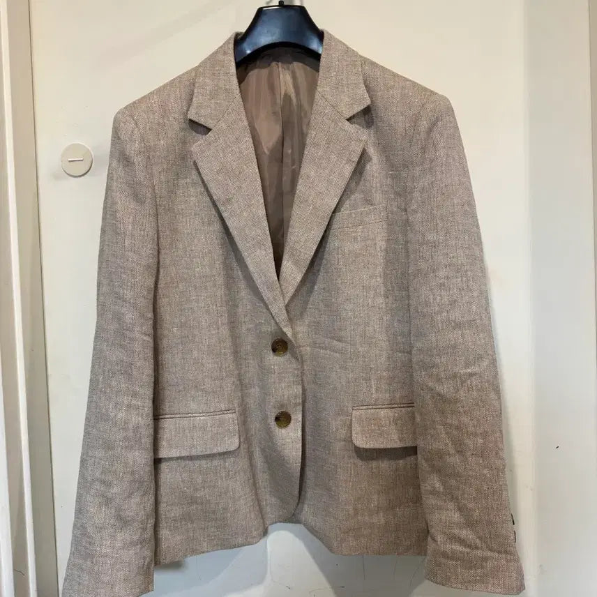 [BUNJANG] LaLa Show Herringbone Linen Oversized Jacket / 라라쇼 헤링본 린넨 자켓