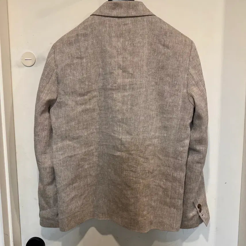 [BUNJANG] LaLa Show Herringbone Linen Oversized Jacket / 라라쇼 헤링본 린넨 자켓