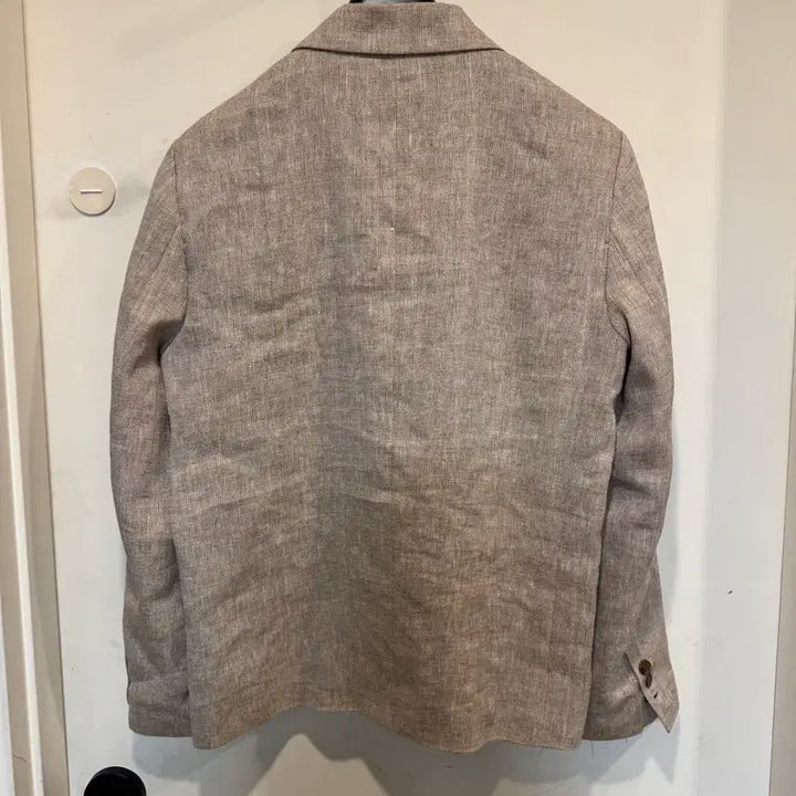 [BUNJANG] LaLa Show Herringbone Linen Oversized Jacket / 라라쇼 헤링본 린넨 자켓