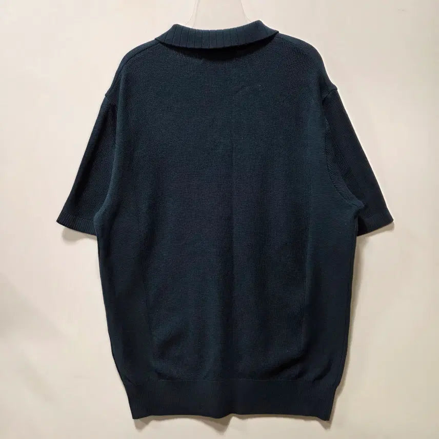 [BUNJANG] Jean-Michel Basquiat Deep Green Oversized Knit Collar T-shirt Size 105 / 장미쉘바스키아 딥그린 오버 니트 카라티 105 26050707