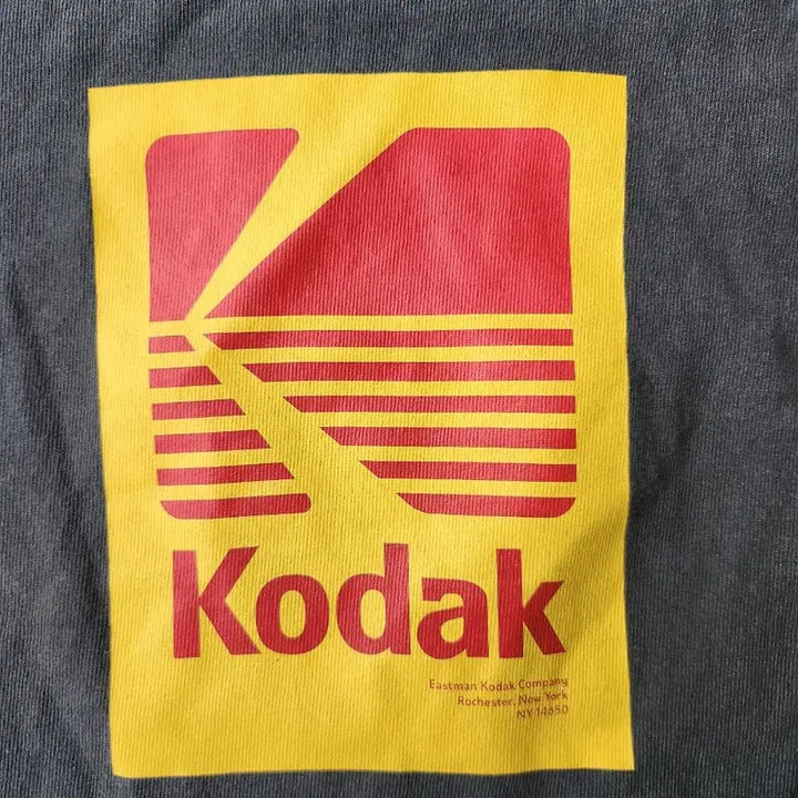 [BUNJANG] Kodak Vintage Short-Sleeve T-Shirt Navy/Black XL / 코닥 반팔티 XL 네이비....코닥 빈티지 반팔 티셔츠 블랙