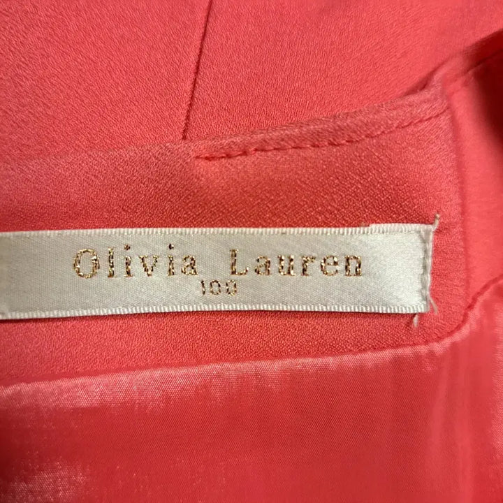 [BUNJANG] Olivia Lauren Coral Pink Ruffle Midi Dress Size 100 / Olivia Lauren. 코랄 핑크 프릴 장식 원피스사이즈100