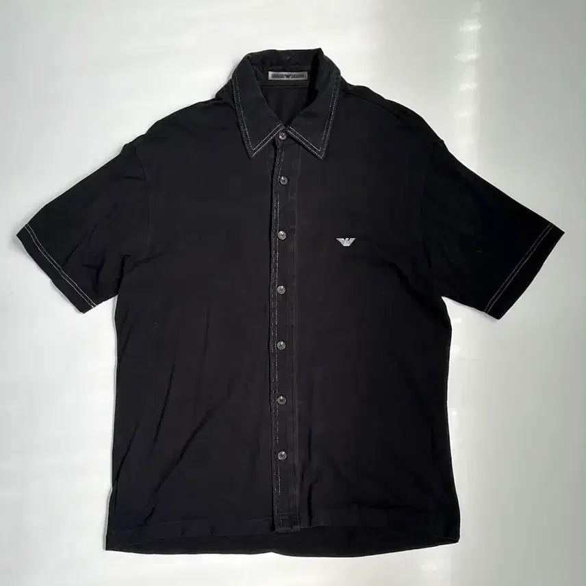 [BUNJANG] Giorgio Armani Eagle Logo Short Sleeve Shirt XL / [XL] 조르지오 아르마니 로고 반팔 슬리브 셔츠