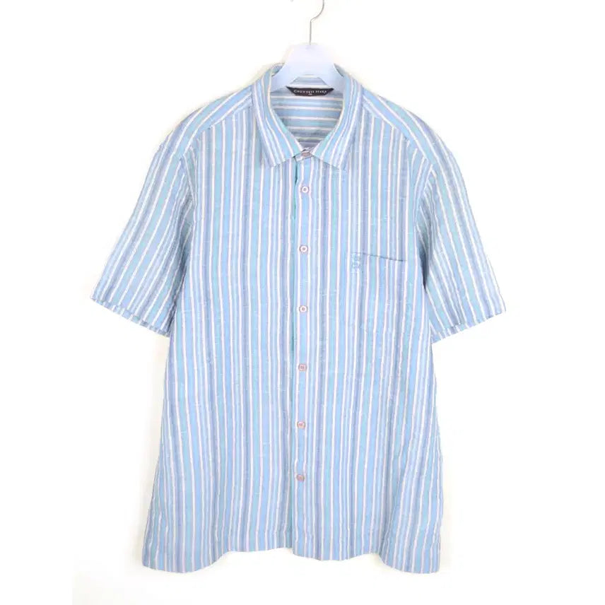 [BUNJANG] Countess Mara Striped Short-Sleeve Shirt (Men&