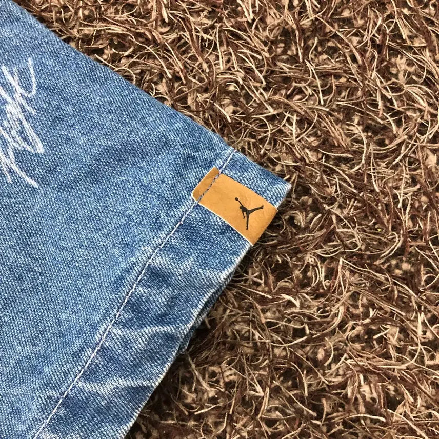 [BUNJANG] Jordan Flight Heritage Denim Short Sleeve Shirt / L 조던 신형 플라이트 헤리티지 데님 반팔 셔츠