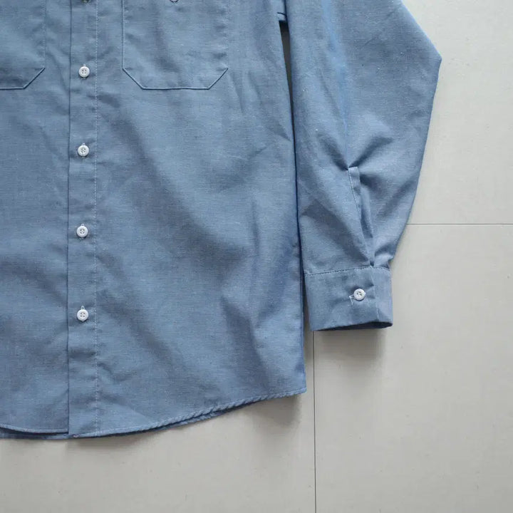 [BUNJANG] 70s Dee Cee by Wrangler Chambray Work Shirt / 70s 랭글러 DEE CEE 샴브레이 워크셔츠