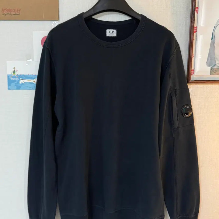 [BUNJANG] CP Company Lens Applique Sweatshirt Black L / (L)CP 컴퍼니 렌즈 와펜 맨투맨 블랙