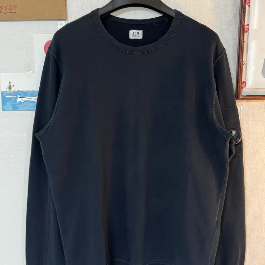 [BUNJANG] CP Company Lens Applique Sweatshirt Black L / (L)CP 컴퍼니 렌즈 와펜 맨투맨 블랙