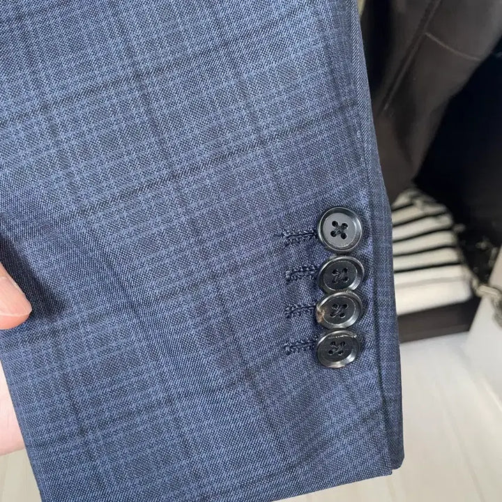 [BUNJANG] RING JACKET Meister 206 Suit Navy Check Window Pattern / 링자켓(RING JACKET) 마이스터 206 수트