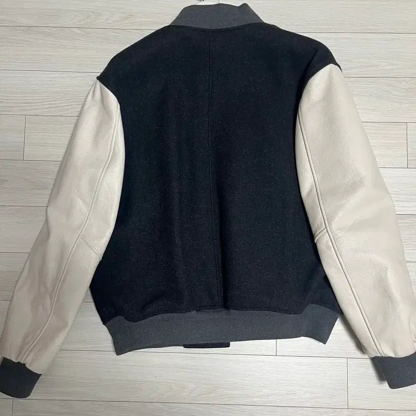 [BUNJANG] Brown Yak Varsity Jacket Charcoal Size 4 / 브라운야드 바시티 자켓 차콜 4사이즈