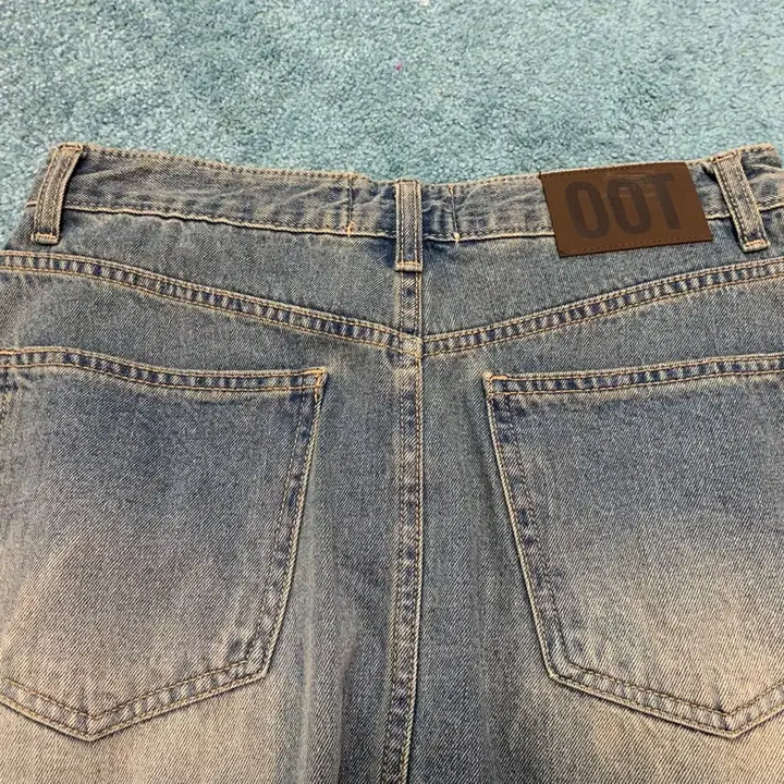 [SOLD OUT] OOT 빈티지 워싱 데님 플리츠 스커트