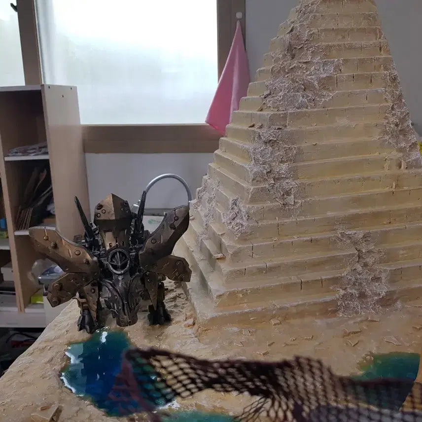 [BUNJANG] Diorama Base - Large Pyramid and Sphinx / 디오라마베이스  피라미드 및 스핑크스 대형