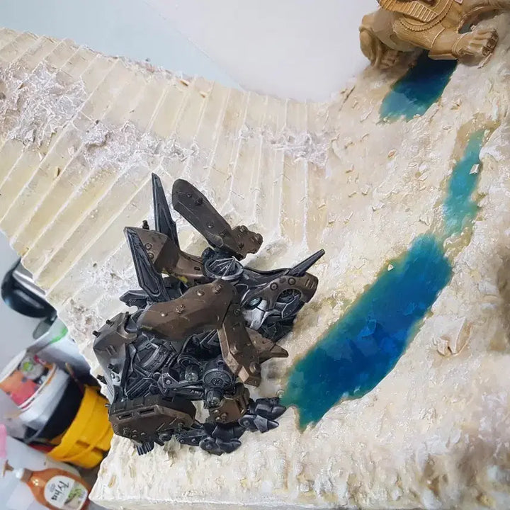 [BUNJANG] Diorama Base - Large Pyramid and Sphinx / 디오라마베이스  피라미드 및 스핑크스 대형