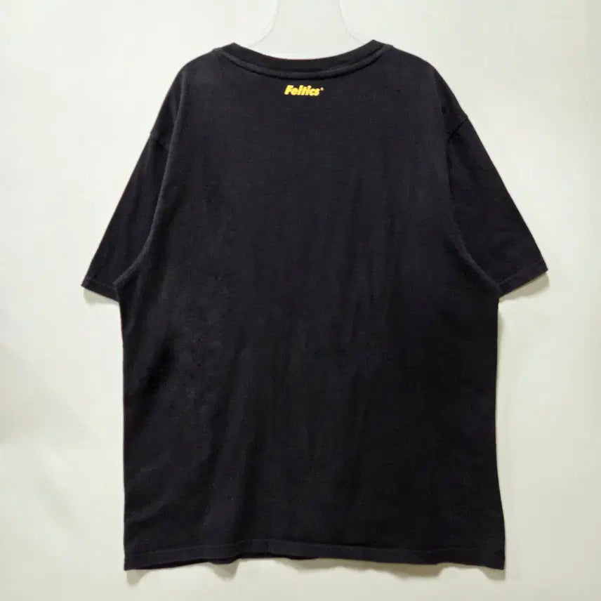 [BUNJANG] Feltics Black Motorcycle Print Short Sleeve T-Shirt XL / 펠틱스 블랙 오토바이 프린팅 반팔 티셔츠 XL 26050711