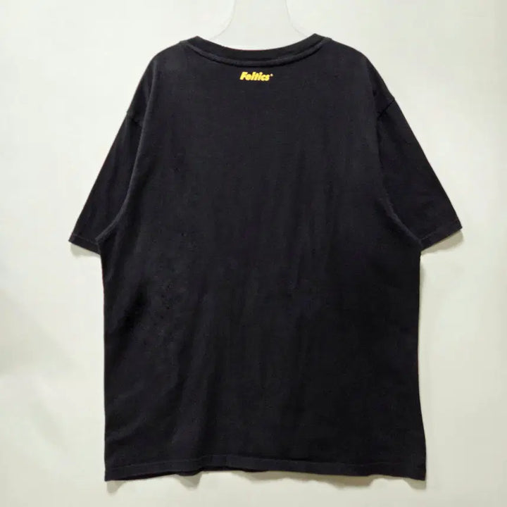 [BUNJANG] Feltics Black Motorcycle Print Short Sleeve T-Shirt XL / 펠틱스 블랙 오토바이 프린팅 반팔 티셔츠 XL 26050711