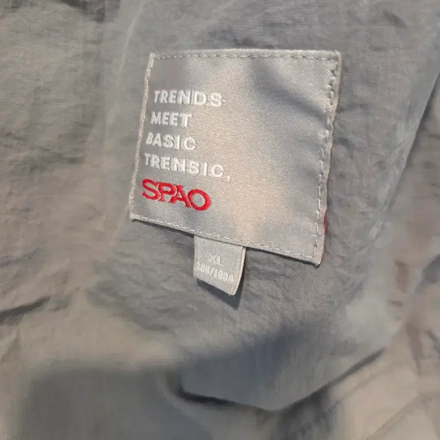 [BUNJANG] SPAO Hooded Windbreaker Jumper Gray / 스파오 후드 바람막이 점퍼 그레이