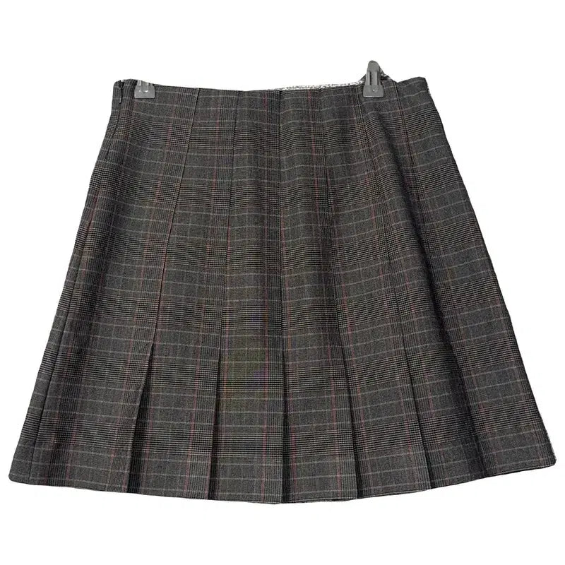 [BUNJANG] Mardi Mercredi Check Mini Skirt Grey / [새상품]마르디 메르크디 체크 그레이 미니스커트 M