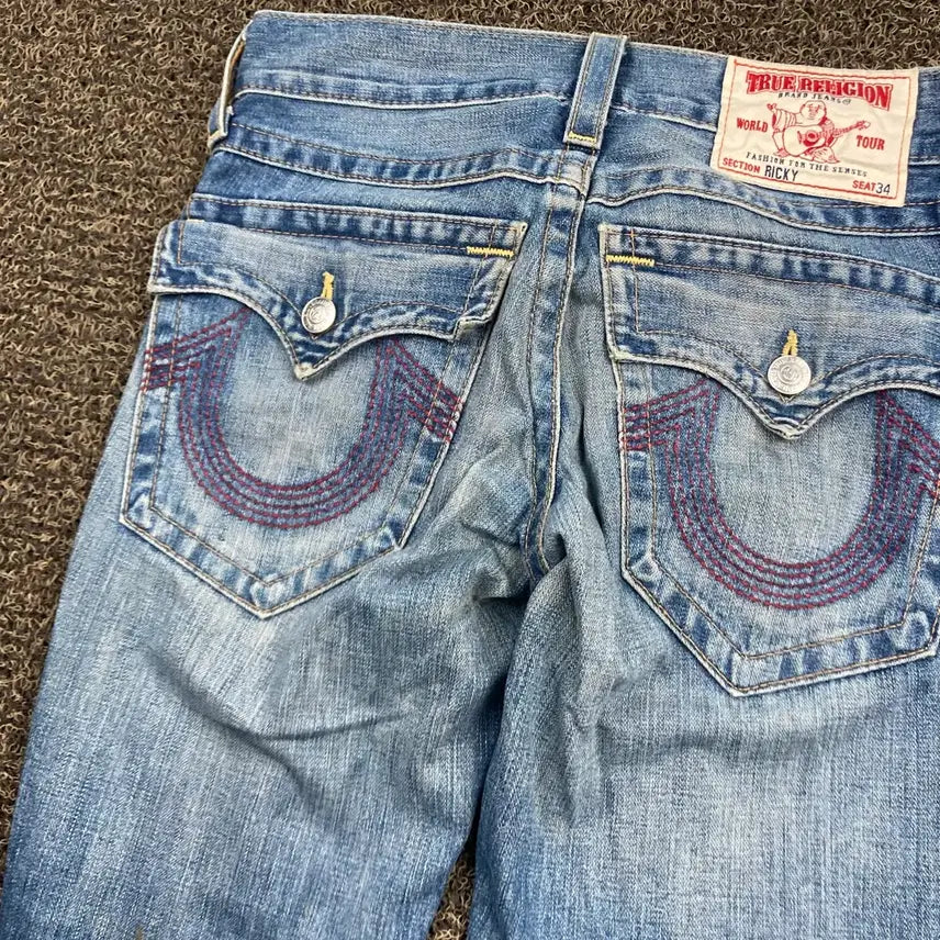 [BUNJANG] True Religion Y2K Washed Denim Pants / 트루릴리전 y2k 워싱 데님팬츠