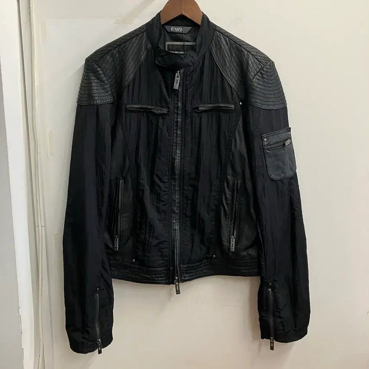 [BUNJANG] Giorgio Armani Nylon Biker Jacket / N249 아르마니 나일론 바이커 자켓 알마니