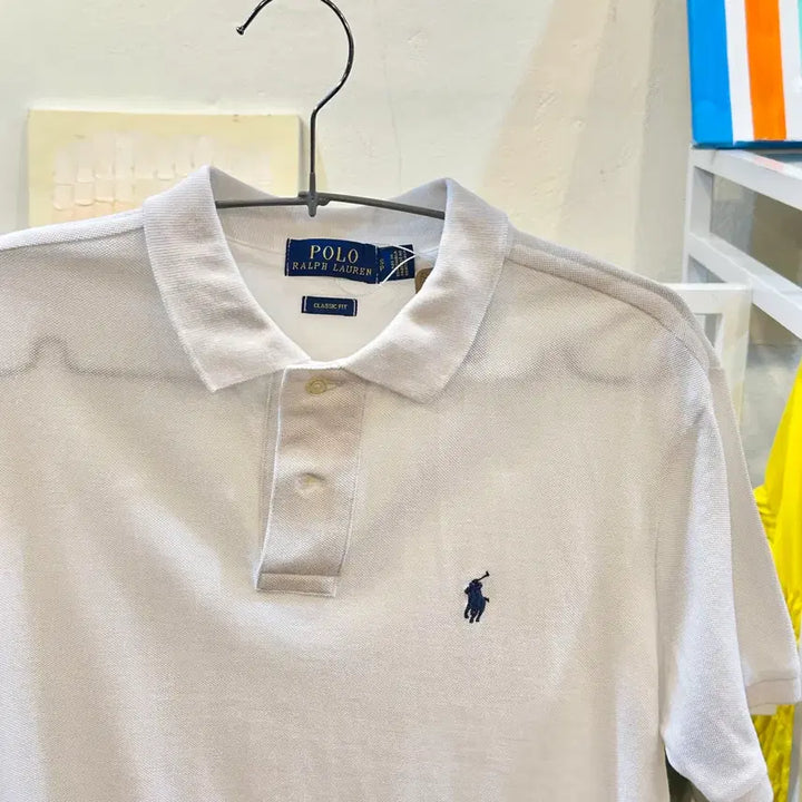 [BUNJANG] Polo Ralph Lauren White Short Sleeve Polo Shirt S / 폴로 랄프로렌 흰색 반팔 폴로셔츠 S