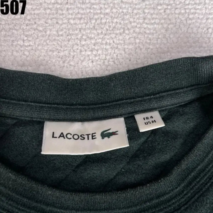 [BUNJANG] Lacoste Quilted Sweatshirt Green / 라코스테 퀼팅 맨투맨 그린