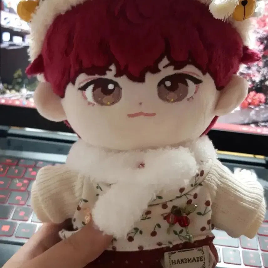 [BUNJANG] 20cm Doll Clothes Set (Headband, Scarf, Top, Bottom) / 20cm 솜인형옷 인형옷 판매 양도합니다 !