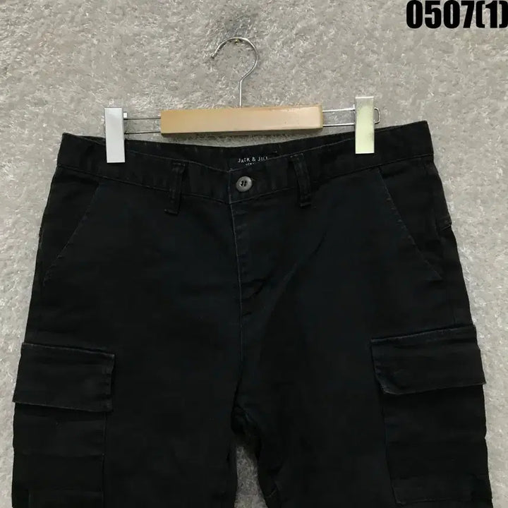 [BUNJANG] Jaci&amp;Jill Black Cargo Cotton Pants (Size 32) / 잭앤질 블랙 카고 바지 32