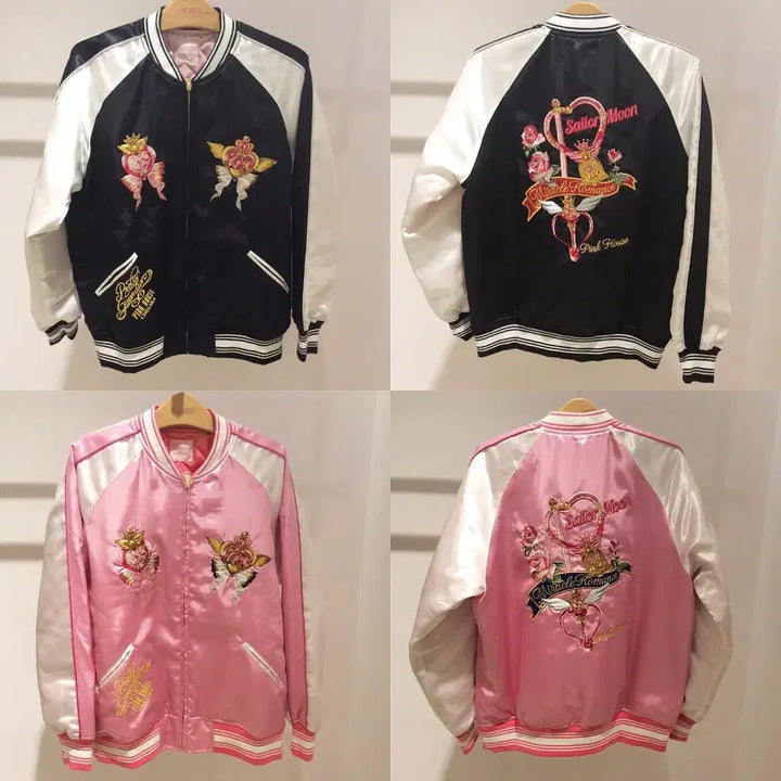 [BUNJANG] Pink House x Isetan Collaboration Sailor Moon Sukajan Jacket / super rare  핑크하우스 x 이세탄 콜라보 세일러문 스카쟌급쳐