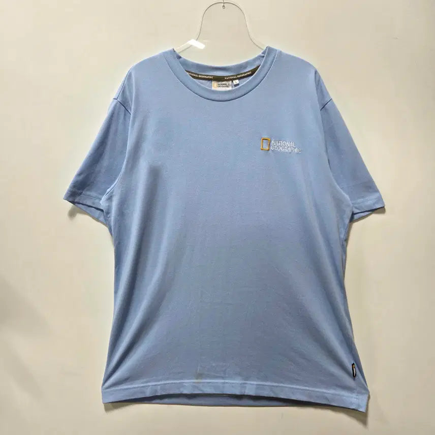 [BUNJANG] National Geographic Light Blue Logo Short Sleeve T-Shirt L / 내셔널지오그래픽 라이트블루 로고 반팔 티셔츠 L 26050716