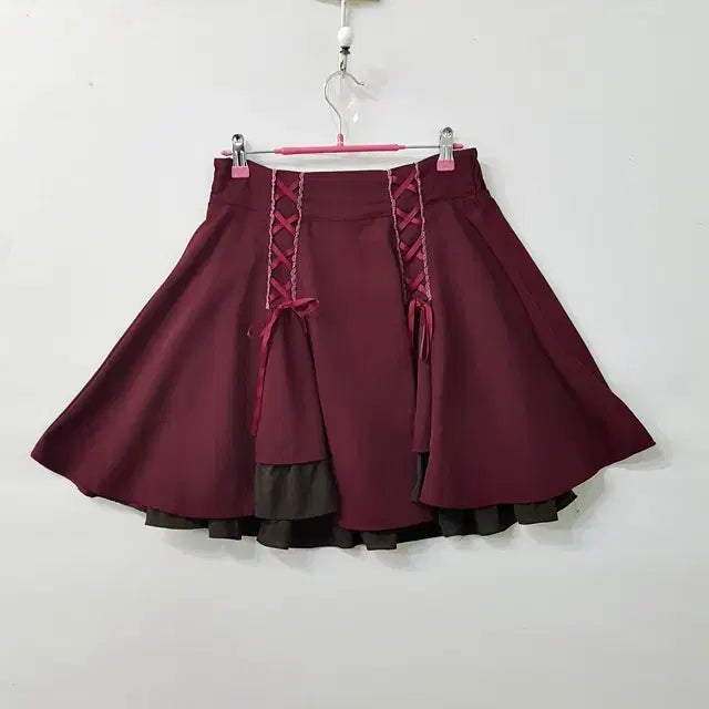 [BUNJANG] Axes Femme Banding Skirt Wine / axes femme 밴딩 스커트 와인