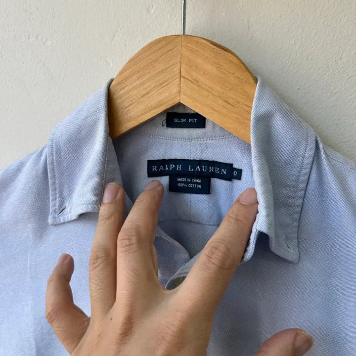 [BUNJANG] Polo Ralph Lauren Sky Blue Slim Fit Shirt / 16861 - 폴로 랄프로렌 스카이블루 셔츠