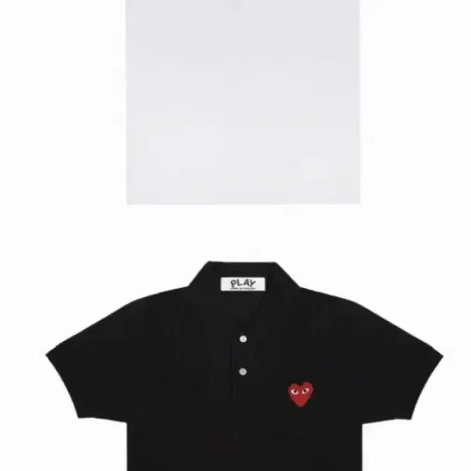 [BUNJANG] Comme des Garçons Play Polo Shirt Black/White / 꼼데가르송 PKT 블랙/화이트