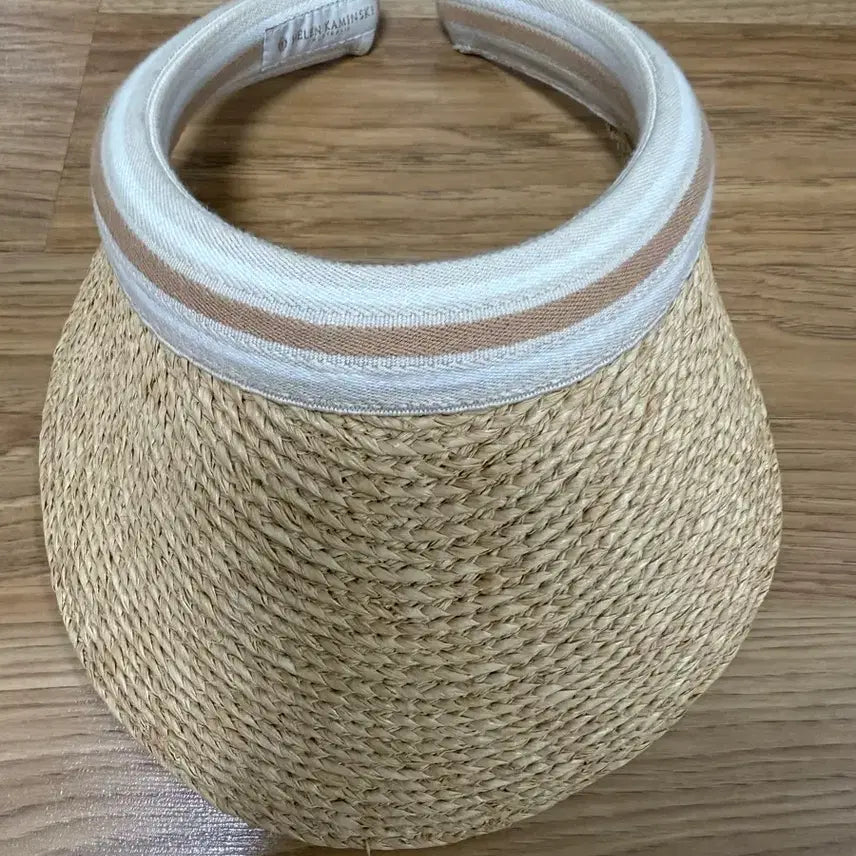 [BUNJANG] Helen Kaminski Raffia Sun Cap Visor / 헬렌카민스키 라피아 썬캡 바이저