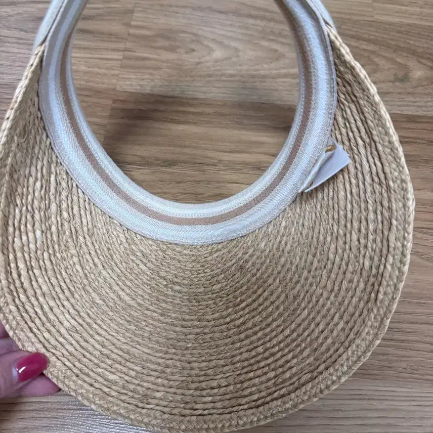 [BUNJANG] Helen Kaminski Raffia Sun Cap Visor / 헬렌카민스키 라피아 썬캡 바이저