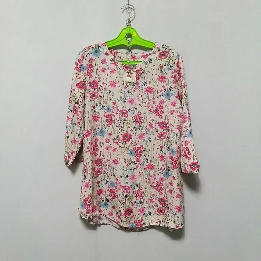 [BUNJANG] Flower Print Rayon Blouse / ㅎ266 인견상의