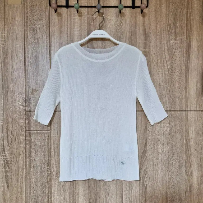 [BUNJANG] DEWL Knit T-Shirt / 듀엘 니트 티셔츠