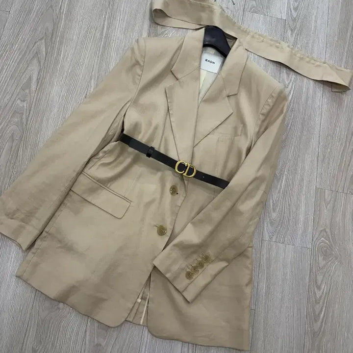 [BUNJANG] RAONCOMPANY Belted Jacket (Size 55-66) / RAONCOMPANY 라온컴퍼니 벨티드자켓(55-66)