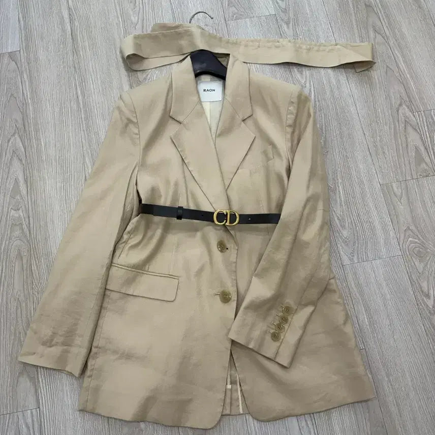 [BUNJANG] RAONCOMPANY Belted Jacket (Size 55-66) / RAONCOMPANY 라온컴퍼니 벨티드자켓(55-66)