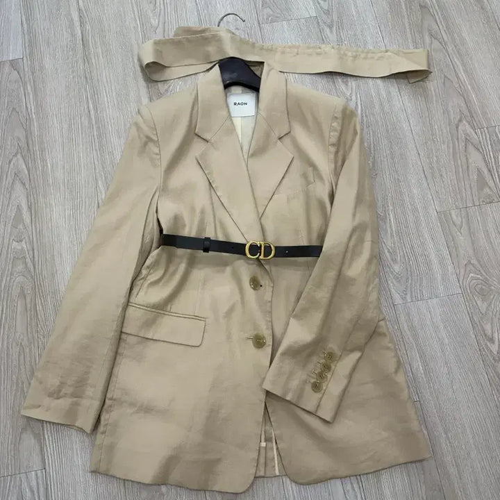 [BUNJANG] RAONCOMPANY Belted Jacket (Size 55-66) / RAONCOMPANY 라온컴퍼니 벨티드자켓(55-66)
