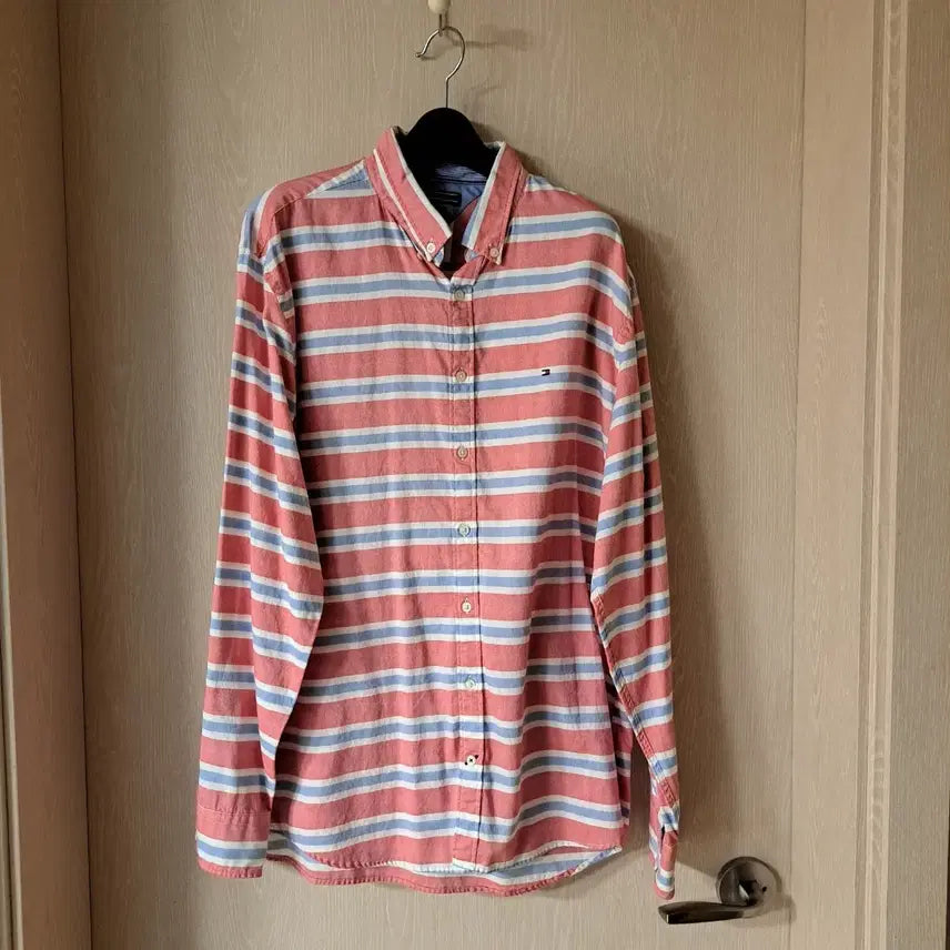 [BUNJANG] Tommy Hilfiger Striped Long Sleeve Shirt XL / 타미힐피거 스트라이프 긴팔 셔츠시ㅣ이즈XL
